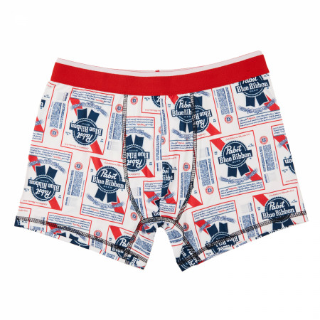 Pabst Blue Ribbon Label All Over Print Men's Underwear Boxer